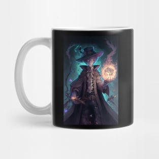 Anime Wizard Hero Fighting with Magic Mug